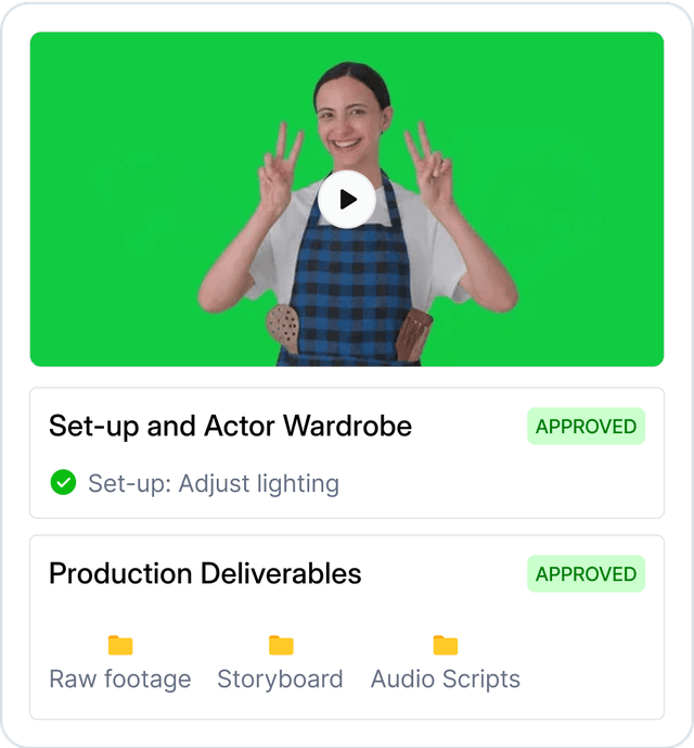 Creator production review